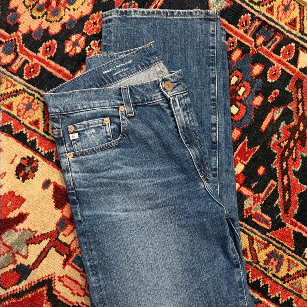 AG Women’s Brinley Mid-Rise Straight Leg Jeans Size 29 Color Nebula - Picture 4 of 5